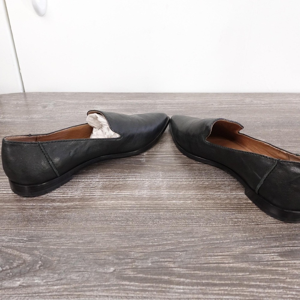 Frye Shoes Womens Size 6 Black Kenzie Venetian Loafer Slip On Leather Flats - Picture 6 of 10